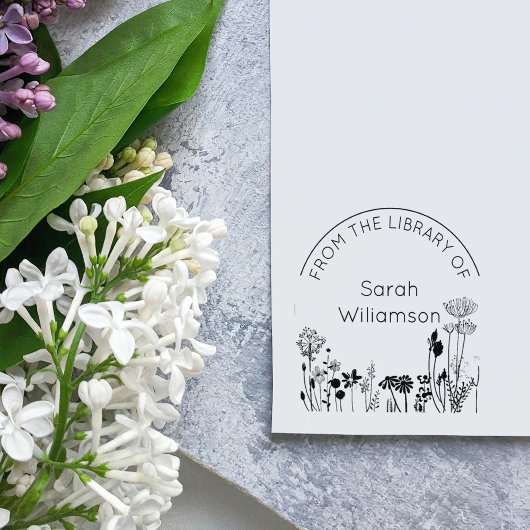 Rustic Floral Modern Lettering uit de bibliotheek  Zelfinktende Stempel