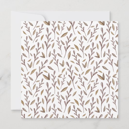 Rustic Floral Moving Announcement Aankondiging (Achterkant)