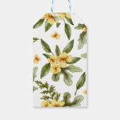 Rustic Floral Mushrooms Fall Baby Shower Thank You Cadeaulabel (Achterkant)