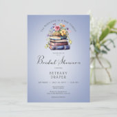 Rustic Floral Nieuw hoofdstuk begint met blauwe do Kaart (Staand voorkant)