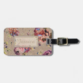  Rustic Floral op maat Bagagelabel (Voorkant horizontaal)