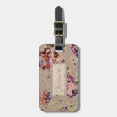  Rustic Floral op maat Bagagelabel (Voorkant verticaal)