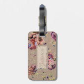  Rustic Floral op maat Bagagelabel (Achterkant verticaal)
