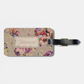  Rustic Floral op maat Bagagelabel (Achterkant horizontaal)