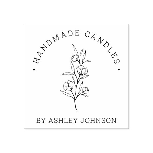 Rustic Floral , op maat gemaakt door Rubberstempel (Afrduk)