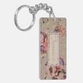 Rustic Floral op maat Sleutelhanger (Voorkant Links)