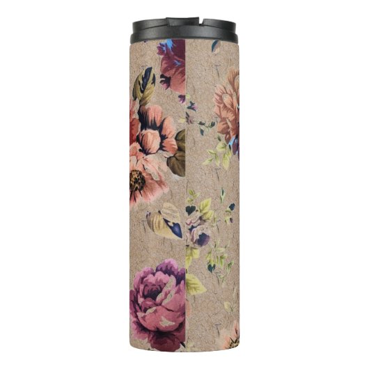  Rustic Floral op maat Thermosbeker (Achterkant)