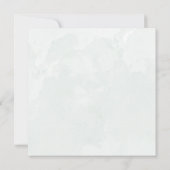 Rustic Floral Oranje Waterverf huwelijksuitnodigin (Achterkant)