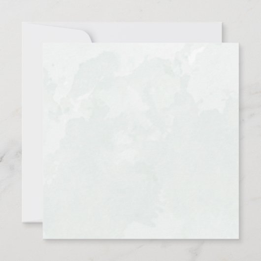 Rustic Floral Oranje Waterverf huwelijksuitnodigin (Achterkant)