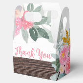 Rustic Floral Party Favor Gable Box Bedankdoosjes (Geopend)