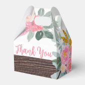 Rustic Floral Party Favor Gable Box Bedankdoosjes (Voorkant Zijde)