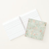 Rustic Floral Pastels gepersonaliseerd Notitieboek (Binnen)