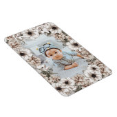 Rustic Floral Photo Magnet Magneet (Rechterzijde)