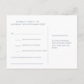 Rustic Floral Pinecones Song Request RSVP Briefkaa Uitnodiging Briefkaart (Achterkant)