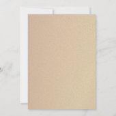 Rustic Floral Pink Navy Blue Wedding Invitation Kaart (Achterkant)