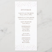 Rustic Floral Pink Wedding Programmakaart (Achterkant)