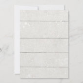 Rustic Floral Pumpkin Peach Coral White Shiplap Kaart (Achterkant)