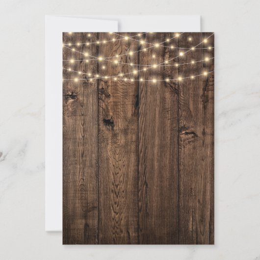 Rustic Floral Quinceañera 15th Kaart (Achterkant)