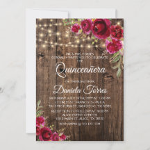 Rustic Floral Quinceañera 15th