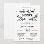 Rustic Floral repetition Kaart (Voorkant / Achterkant)