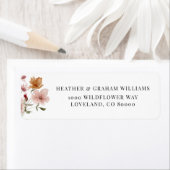 Rustic Floral Return Address Label (Insitu)