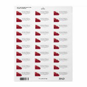 Rustic Floral Return Address Labels (Full Sheet)