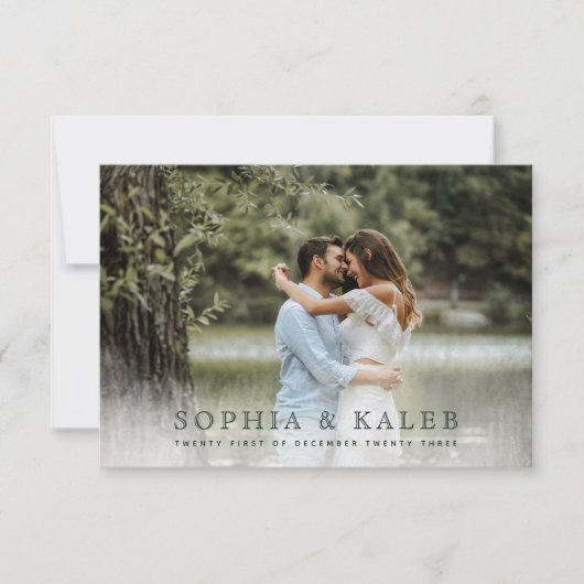 Rustic Floral RSVP Kaartje (Voorkant)