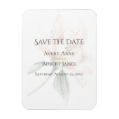 Rustic Floral slaat de datum op Magneet (Verticaal)