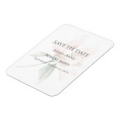 Rustic Floral slaat de datum op Magneet (Linkerzijde)