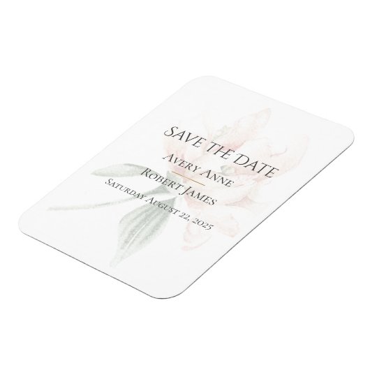 Rustic Floral slaat de datum op Magneet (Linkerzijde)