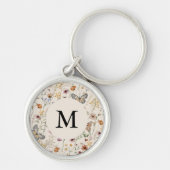 Rustic Floral Sleutelhanger (Voorkant)