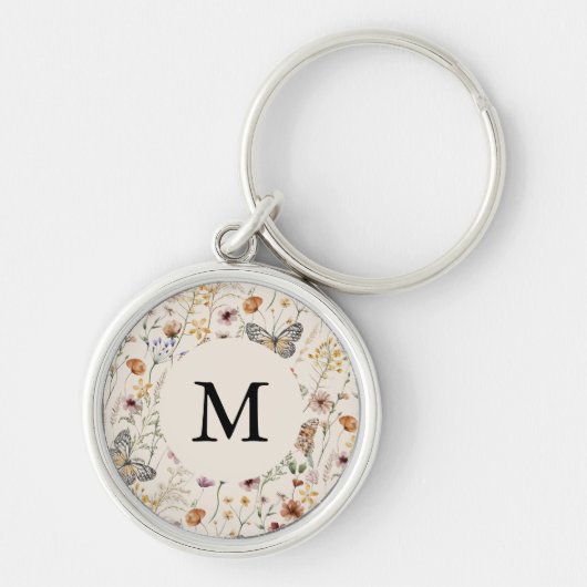 Rustic Floral Sleutelhanger (Voorkant)