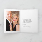 Rustic Floral Spring Wedding Bedankkaart (Binnen)