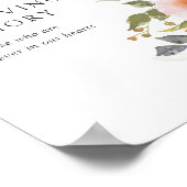 Rustic Floral Spring Wedding in Loving Memory Poster (Hoek)