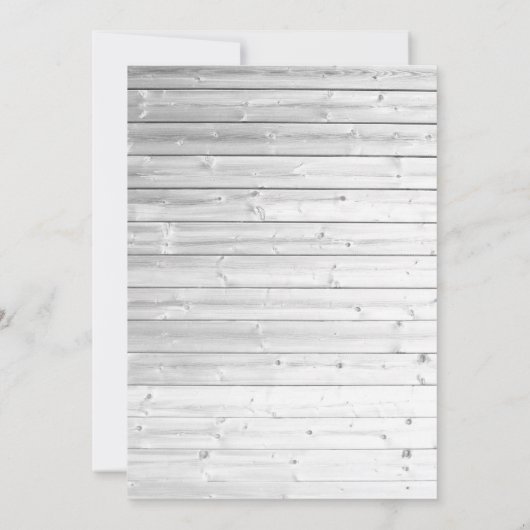 Rustic Floral Spring Wedding Kaart (Achterkant)