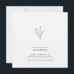 Rustic Floral Square minimalistisch Vrijgezellenfe Kaart<br><div class="desc">Moderne,  minimalistische bruiddoucheuitnodiging met rituele,  gevlekte bloemen. Alle tekst kan worden bewerkt. Overeenkomende objecten die beschikbaar zijn in mijn winkelWowweds.</div>