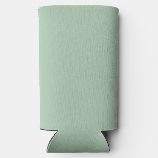 Rustic Floral Stem Wedding Monogram | Sage Seltzer Blikjeskoeler (Achterkant)