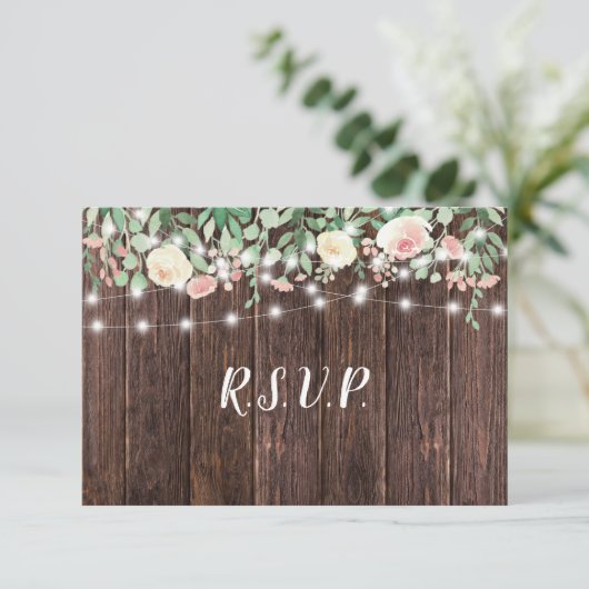 Rustic Floral String Lights | Keuze uit de hele on Kaart (Staand voorkant)