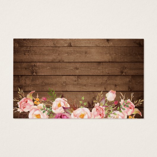 Rustic Floral String Lights Lace Diaper Raffle Visitekaartje (Achterkant)