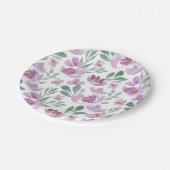 Rustic Floral Summer Pattern Papieren Bordje (Gekanteld)