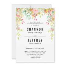 RUSTIC FLORAL Trouwuitnodiging