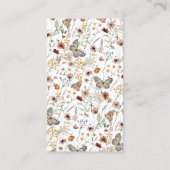 Rustic Floral Visitekaartje (Achterkant)