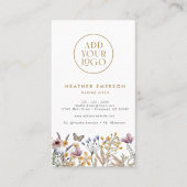 Rustic Floral Visitekaartje (Voorkant)