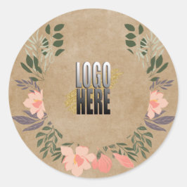 Rustic Floral voeg je Logo Sticker toe