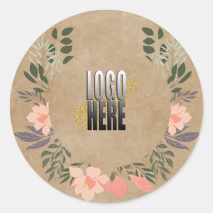 Rustic Floral voeg je Logo Sticker toe