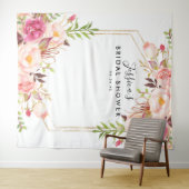 Rustic Floral Vrijgezellenfeest Backdrop Wandkleed (In Situ (horizontaal))