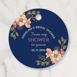 Rustic Floral Vrijgezellenfeest Bedankjes Labels