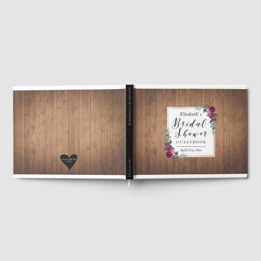 Rustic Floral Vrijgezellenfeest Gastboek Gastenboek (Volledig)