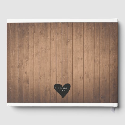 Rustic Floral Vrijgezellenfeest Gastboek Gastenboek (Achterkant)