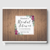 Rustic Floral Vrijgezellenfeest Gastboek Gastenboek (Voorkant)